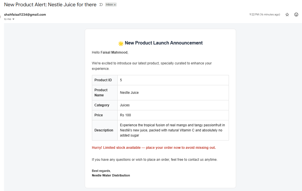 New Product Alert: Nestle Juice for there (12a_Email New Product Launch Communication.png)