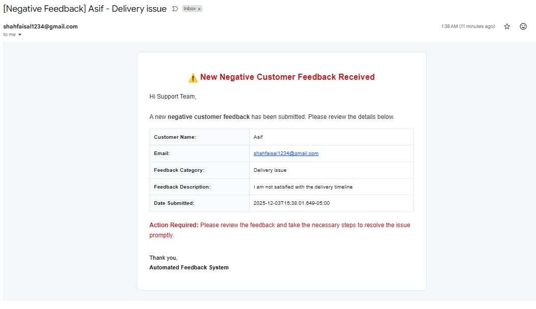 Negative Feedback Asif - Delivery issue (15b_Email Support team.png)